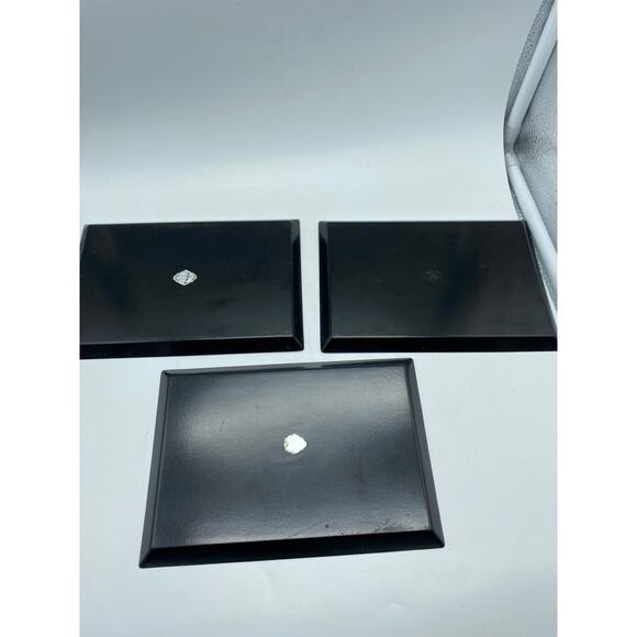 Vintage Otagiri Black & Gold set of 3 Owl Trinket Tray Japan - Retro - Picture 5 of 8